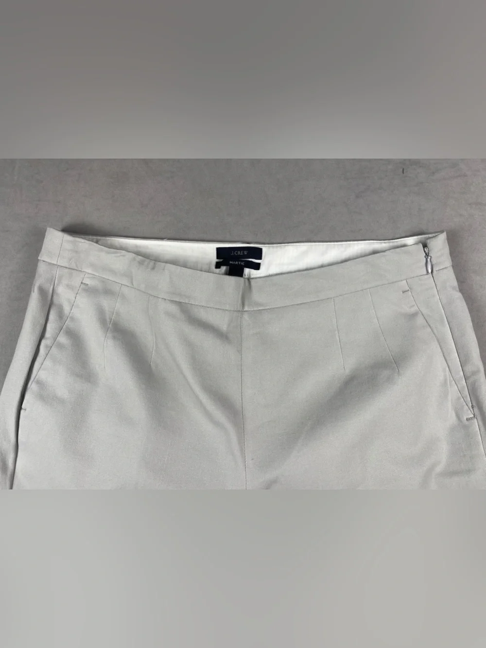 J.Crew Martie Ankle Tailored Pants in Stone Size 8